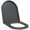 vidaXL Capacul de toaletă Antracit 49 x 36 x 4 cm Duroplast