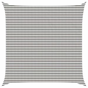 vidaXL P&acirc;nză de umbră Gri deschis și alb. 7 x 7 m HDPE