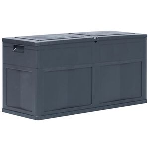 vidaXL Ladă de depozitare de grădină, negru, 320 L