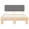 vidaXL Cadru de pat cu tăblie tapițată Gri deschis 160 x 200 cm