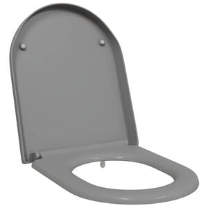 vidaXL Capacul de toaletă Gri 49 x 36 x 4 cm Duroplast