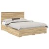 vidaXL Cadru de pat Stejar Sonoma 150 x 200 cm Lemn prelucrat