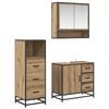 vidaXL Set de mobilier pentru baie 3 buc. Stejar Artizanal