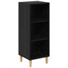 vidaXL Bufet Stejar Negru 34,5 x 32,5 x 90 cm Lemn compozit