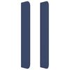 vidaXL Pat box spring cu saltea, albastru, 90x200 cm, textil
