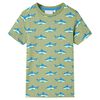 vidaXL Tricou pentru copii, kaki, 104
