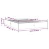 vidaXL Cadru de pat mic dublu, alb, 120x190 cm, lemn masiv