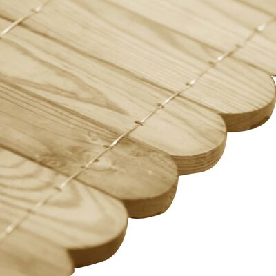vidaXL Role de bordură, 3 buc., 120 cm, lemn de pin tratat
