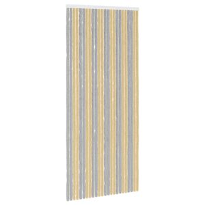 vidaXL Perdea pentru insecte din chenille Gri și Bej 100 x 230 cm