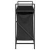 vidaXL Coș de rufe 2 compartimente cu raft stejar negru