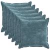 vidaXL Husă pentru pernă 6 buc. HOUTEN albastru 80 x 80 cm