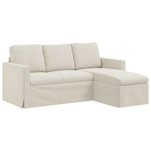 vidaXL Canapea Crem 178 x 134 x 80 cm Catifea