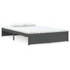 vidaXL Cadru de pat, gri, 120x200 cm, lemn masiv