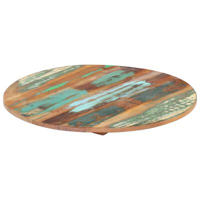 vidaXL Blat de masă rotund, 40 cm, lemn masiv reciclat, 15-16 mm