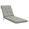 vidaXL Perna pentru Șezlong GEMERT 100% Polyester Gri 190 x 50 x 9 cm