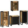 vidaXL Set de mobilier pentru baie 4 pcs Maro Lemn de mango solid