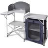 vidaXL Bucătărie de camping pliabilă, cu parav&acirc;nt, aluminiu