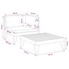 vidaXL Set mobilier grădină cu perne, 2 piese, lemn masiv de acacia