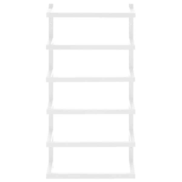 vidaXL Suport de prosoape, alb, 24x12x48 cm, oțel