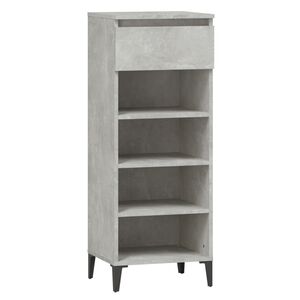 vidaXL Pantofar, gri beton, 40x36x105 cm, lemn prelucrat