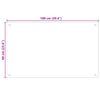 vidaXL Panou antistropi de bucătărie, culoare lapte, 100x60 cm sticlă securizată