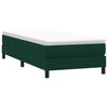 vidaXL Pat box spring cu saltea, verde &icirc;nchis, 80x220 cm, catifea