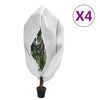 vidaXL Huse pentru plante fleece cu fermoar 4 buc. 70 g/m&sup2; 1,2x1,8 m