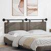 vidaXL Cap de pat suspendat Pe perete Gri 190 x 55 x 5 cm PU antic