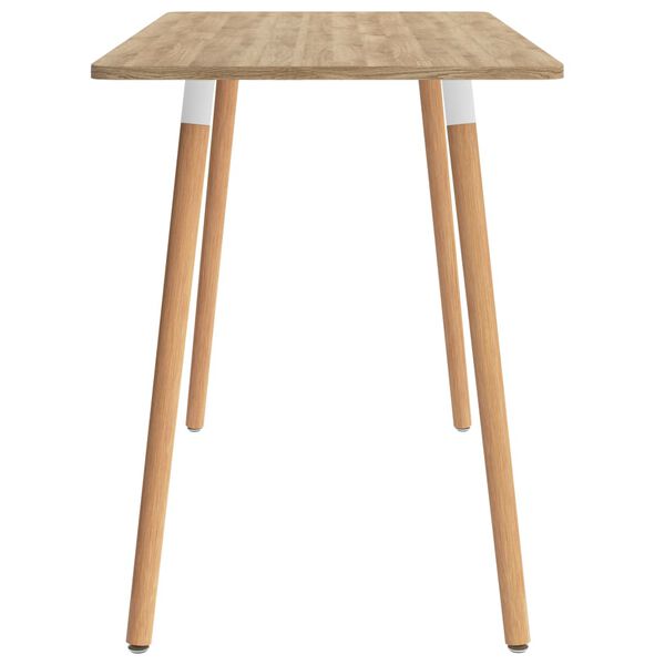 vidaXL Set mobilier de bucătărie, 7 piese, alb și negru