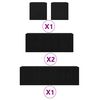 vidaXL Set comodă TV 7 pcs Stejar Negru 100 x 30 x 30 cm Lemn compozit