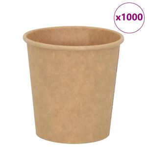 vidaXL Cești de cafea din h&acirc;rtie 1000 buc 4oz 100ml maro
