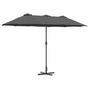 vidaXL Parasol de Grădină Antracit 370 x 197 x 239 cm