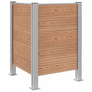 vidaXL &Icirc;mprejmuire pentru Coș de Gunoi Maro 85 x 85 x 115 cm