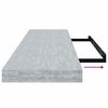 vidaXL Rafturi perete suspendate 4 buc. gri beton 90x23,5x3,8 cm MDF
