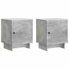 vidaXL Dulap de noapte 2 buc. Gri Beton 43 x 34,5 x 50 cm