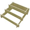 vidaXL Jardinieră cu 3 niveluri, 90 x 90 x 35 cm, lemn tratat