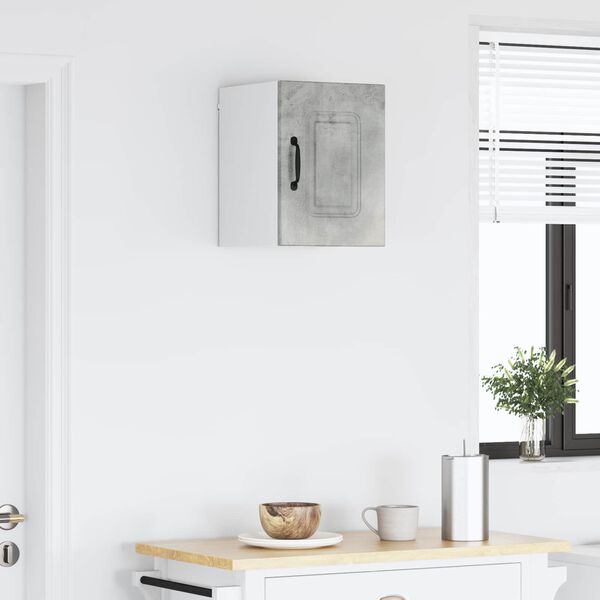 vidaXL Dulap de bucătărie Kalmar Gri din beton 30 x 31 x 40 cm