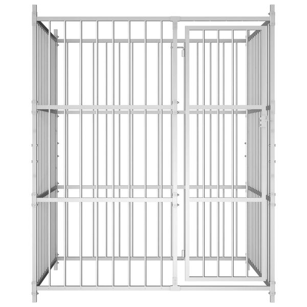 vidaXL Padoc pentru c&acirc;ini de exterior, 150x150x185 cm