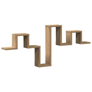 vidaXL Raft de perete Pe perete Stejar Artizanal 104.5 x 43 x 10 cm