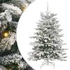 vidaXL Brad de Crăciun artificial cu ramuri articulare Alb 150 cm