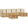 vidaXL Set de canapele de exterior 6 pcs Alb Lemn Solid de Acacia
