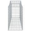 vidaXL Coșuri gabion arcuite 25 buc, 200x50x80/100 cm, fier galvanizat