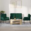 vidaXL Seturi de canapele 3 pcs Verde &icirc;nchis 115 x 56 x 80 cm placaj