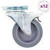 vidaXL Roți pivotante, 12 buc., 75 mm