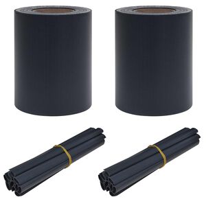 vidaXL Ecrane de Intimitate pentru Grădină 70 x 0,19 m PVC Gri &icirc;nchis