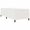 vidaXL Pat cu arcuri Crema și Alb 100 x 200 cm Țesătură din corduroy