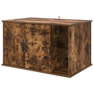 vidaXL Casa pentru pisici Stejar fumuriu 85 x 55 x 50,5 cm