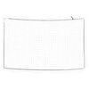 vidaXL Plasă de remorcă cu funie elastică, alb, 4x2,5 m, PP