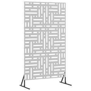 vidaXL Ecran de intimitate 100 x 50 x 180 cm Oțel Galvanizat Argintiu