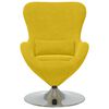 vidaXL Fotoliu ou Galben 63 x 73 x 90 cm Catifea